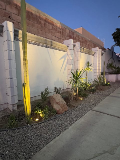 Modern exterior wall lighting